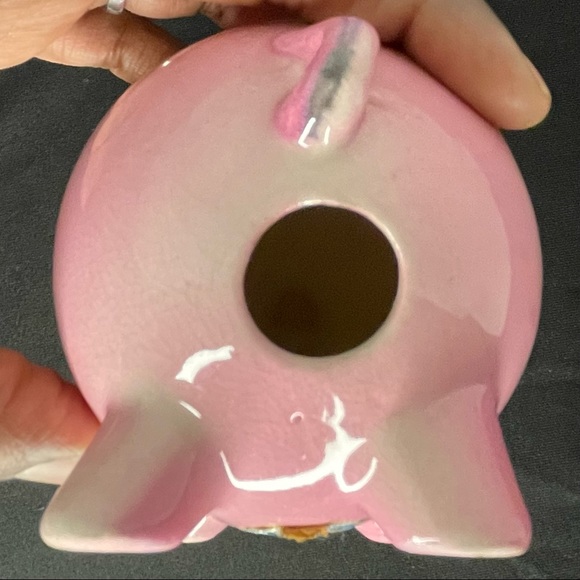 Vintage Irving W. Rice IRICE Porcelain Pink Pig Figurine - Picture 5 of 12